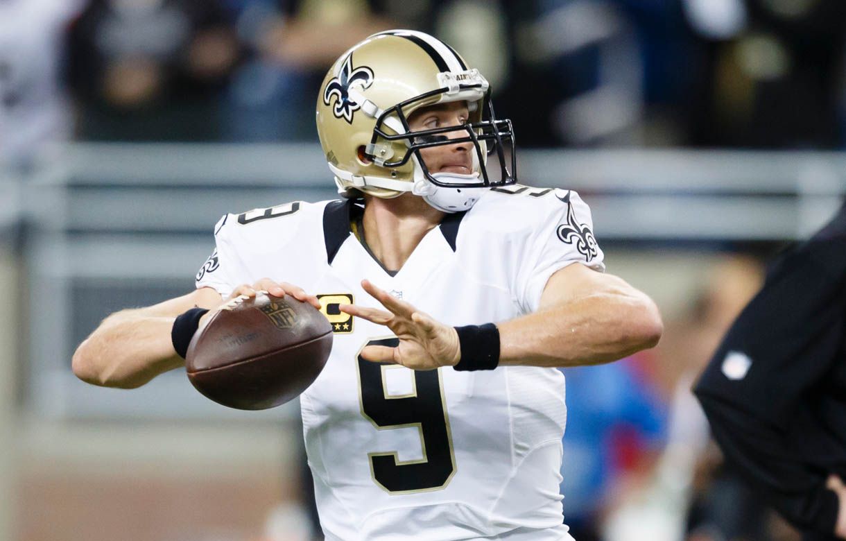 It’ll be a Brees for the Saints in Carolina